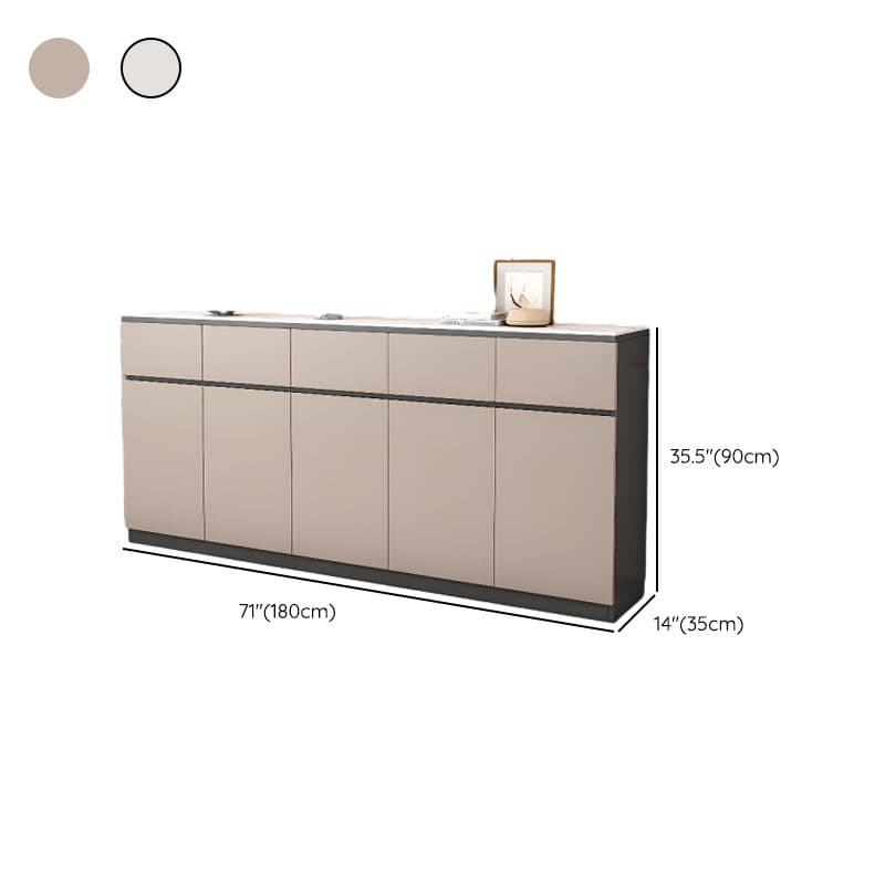Four Internal Shelves/Two Internal Shelves & 4 Doors/5 Doors & 2 Drawers/5 Drawers Standard Sintered Stone Sideboard with Compartment - image 14