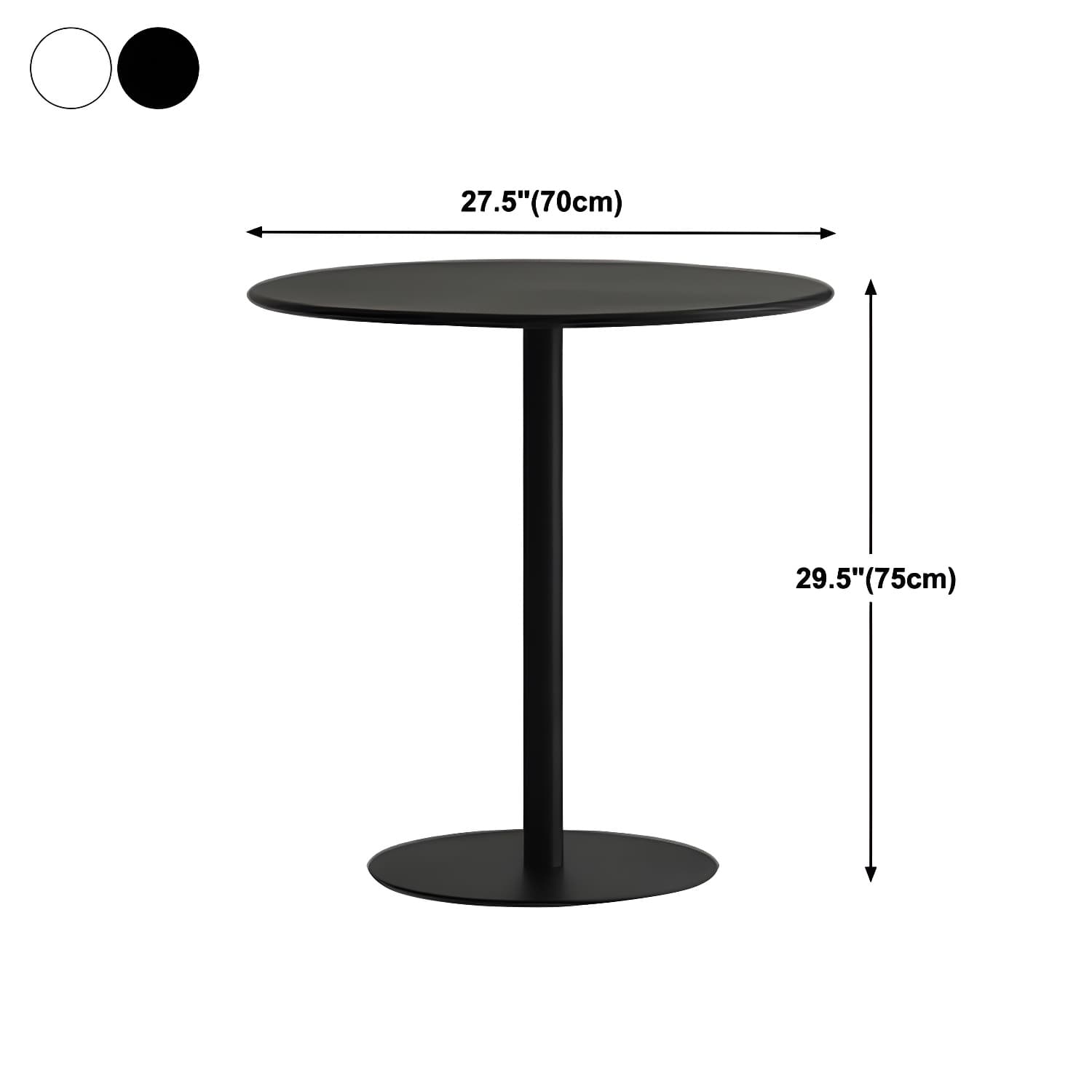 Round Pedestal Dinette Table Simplicity Style Dining Site Table for Home Use - image 18