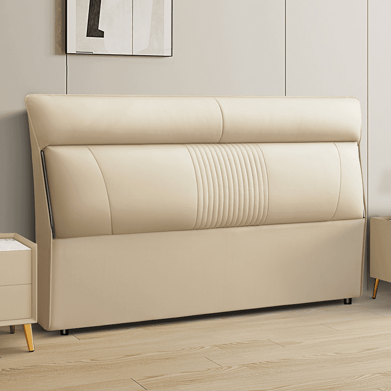 Art Deco Style Panel Headboard in Pine Wood with No Distressing, Rectangle Shape for King/Queen/Full Bed, Featuring Sponge Upholstery and Standard Height - image 5