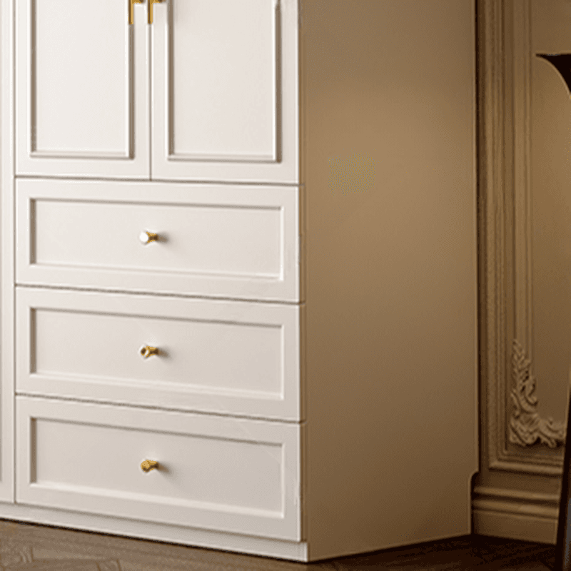 Chalk Modern Wooden Standalone Almirah with 3-Drawer/6-Drawer, Soft Close Door, and Interior Shelves - image 3