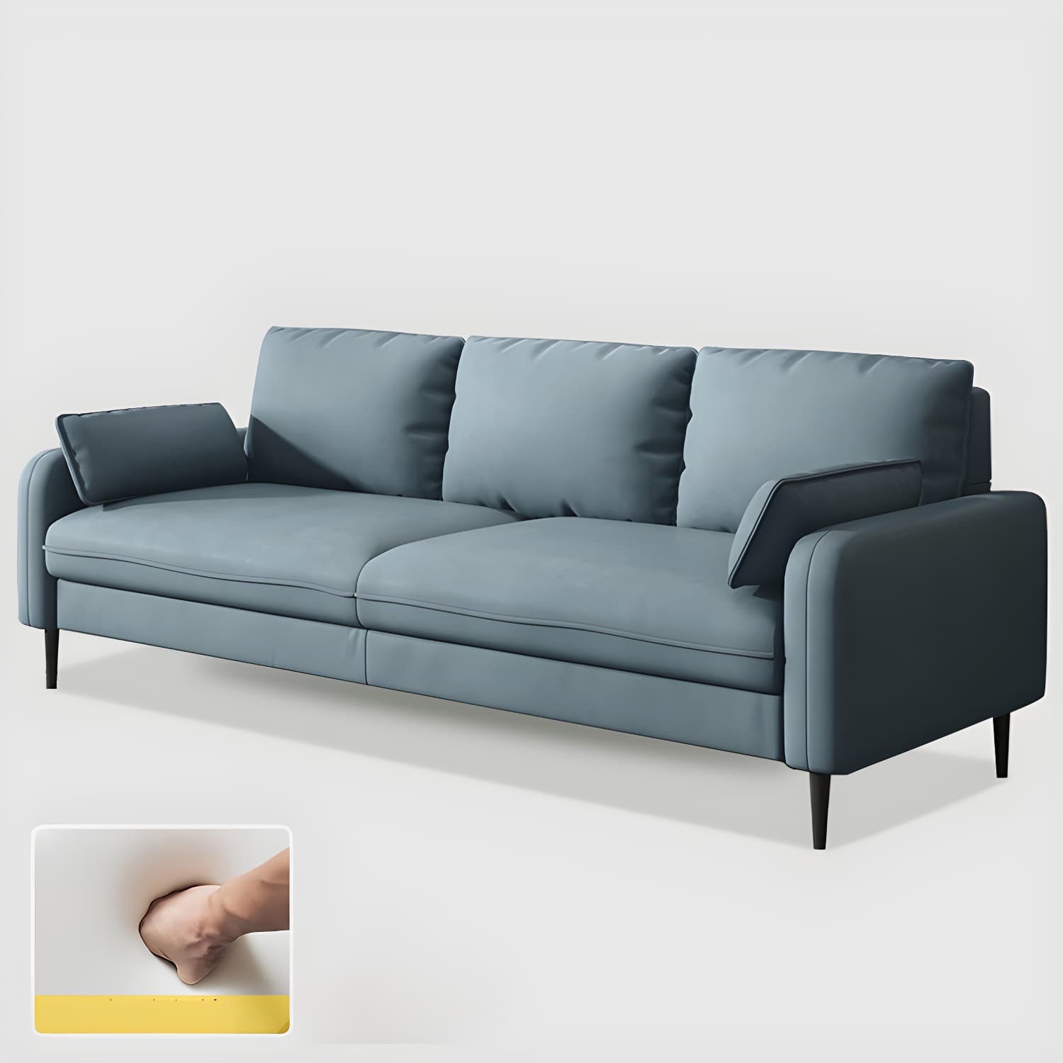 Modern Pillow Back Sofa with Storage Not Included for 35-40 Women
