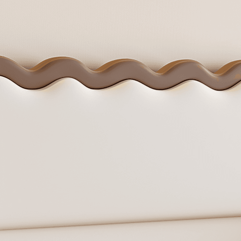 Modern Simple Style Panel Headboard in Natural Wood for California King/King/Queen Bed with No Distressing, Sponge Upholstery Fill, Free-standing Standard Installation, and Standard Height - image 9