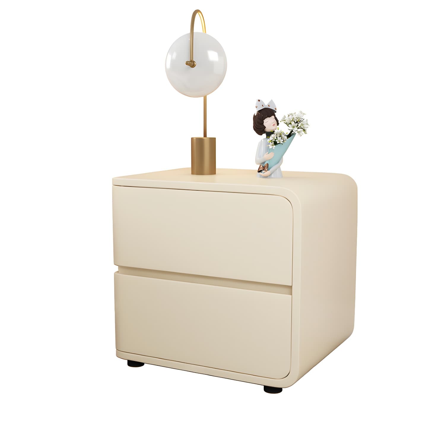 Contemporary Drawer Storage Bedside Cabinet Pine Accent Table Nightstand for Bedroom - image 9