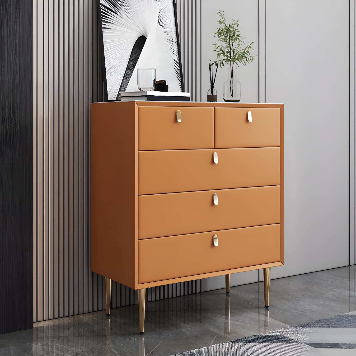 15.6-inch W Storage Chest Classic Glam Dresser with 5/6/7/9 Drawers - image 10