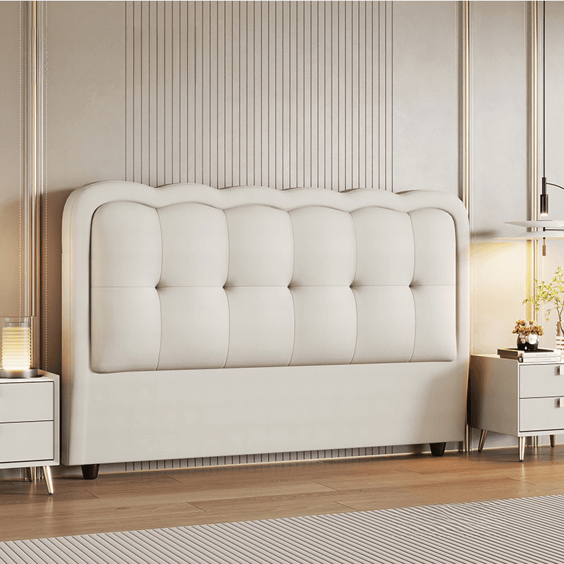 Modish Queen(60"W x 80"L)/Full(54"W x 75"L) No Distressing Button-tufted Rectangle Standard（36-55“） Panel with Sponge Cushion