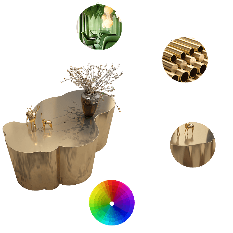 Modern Irregular Nested Board Game Coffee Table for Living Room - image 12
