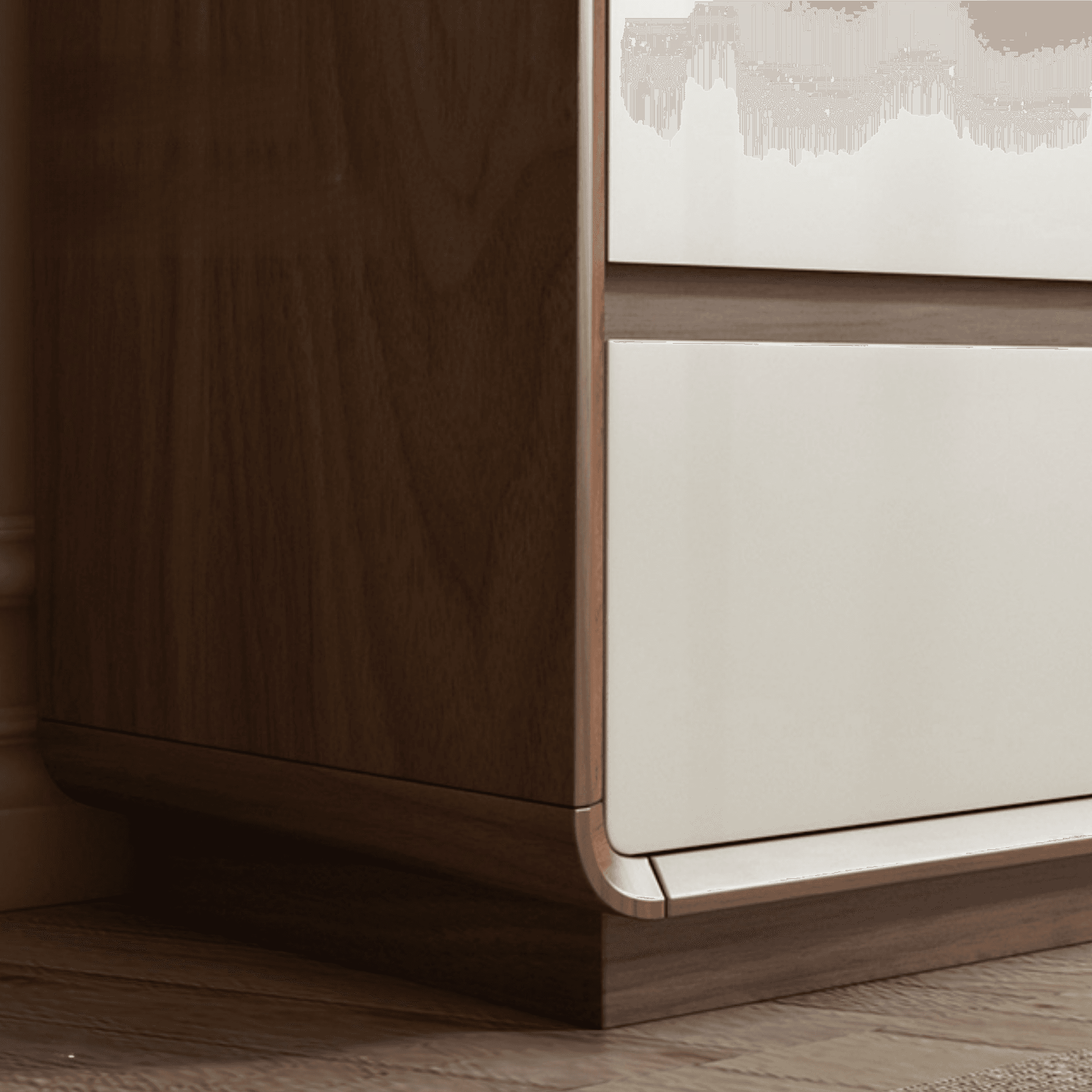 Simplistic Large Vanity Set with Rubberwood Table Top and Auburn Seat, Featuring 8/11/5 Drawers, No Suspension - image 5