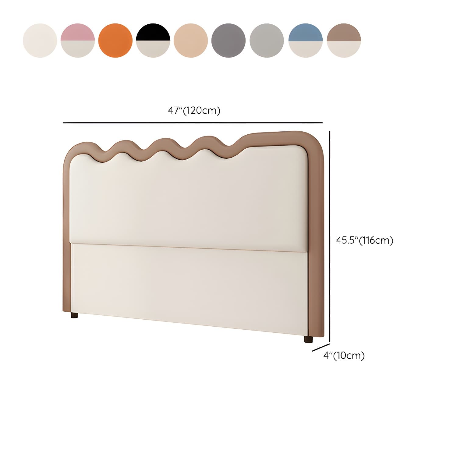 Modern Upholstered Panel Headboard with Leather Upholstery and Rectangular Shape - image 20