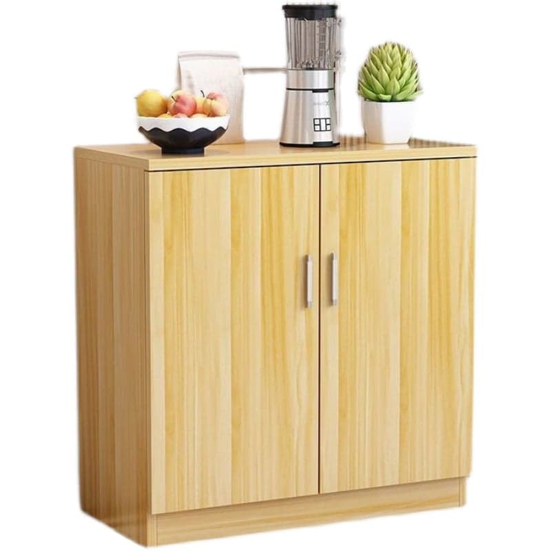 1 Exterior Shelf Modish Independent Midnight Black/Chalk Engineered Wood Utility Cabinet with Handle Bars & Cupboard - image 3