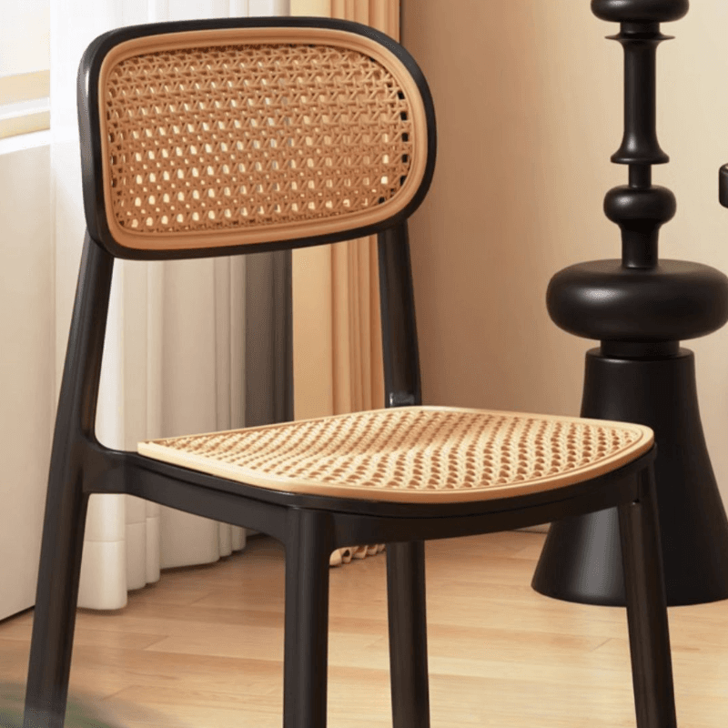 Contemporary Side Chair with Uncovered Back, Cocoa/Sage/Wood Grain Synthetic Legs - image 8