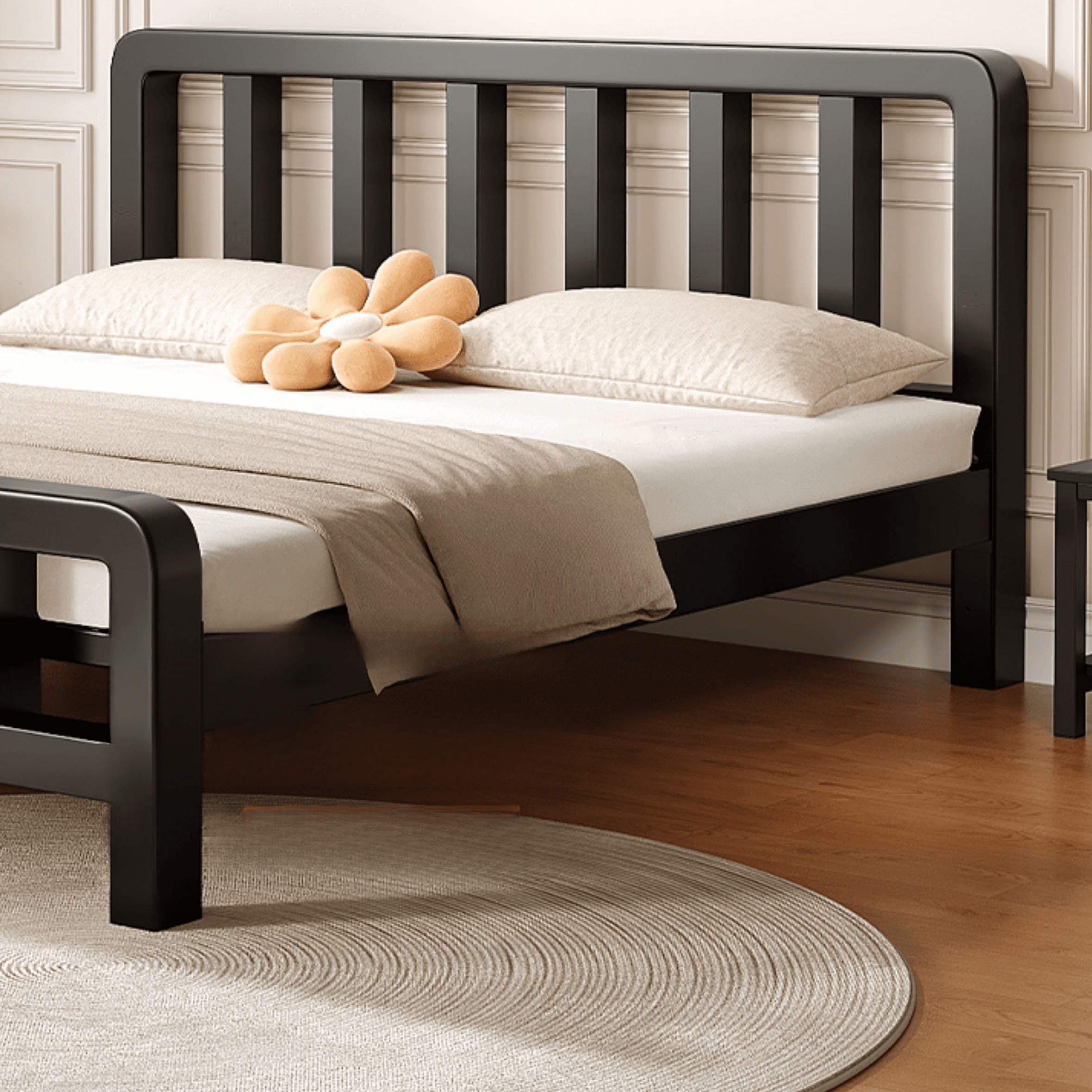 Solid Color Steel Slat Bed for Living Room - image 8
