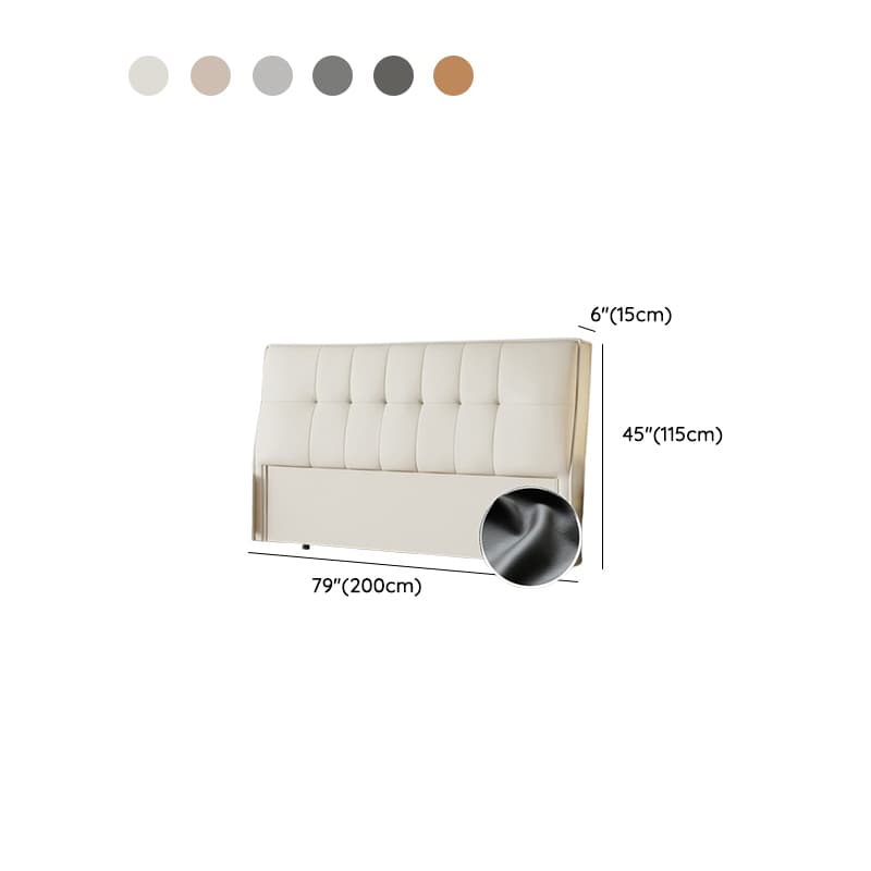 Simplistic Style Panel Headboard with No Distressing, Piled Tufted Rectangular Shape for Queen/Twin/Full Bed, Featuring Sponge Upholstery and Standard Height - image 17