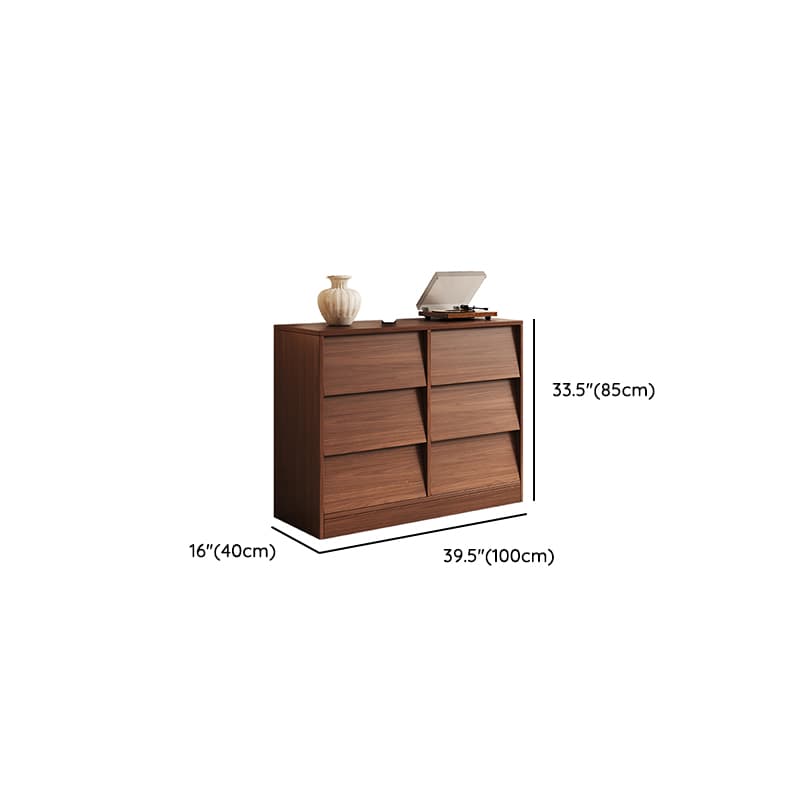 Cocoa Casual Natural Wood Console Dresser/Bachelor Chest with 9/6/3 Drawers in Horizontal/Vertical Orientation - image 10