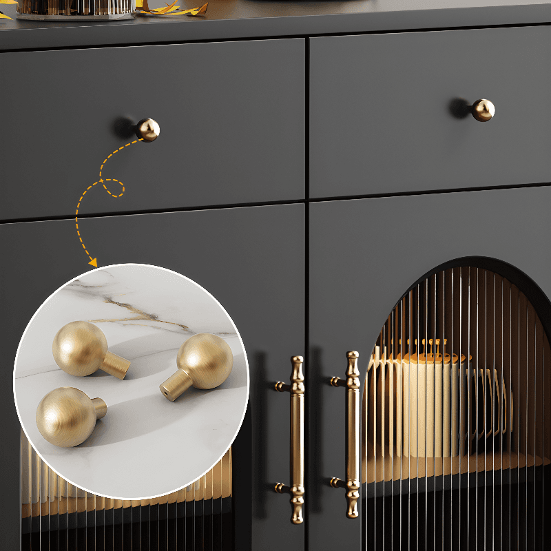 Standalone Accent Cabinet in Black with Glass Door, Alterable Shelf and Illuminating, Soft Close Drawer and 1 Cabinet/2 Cabinets in a Casual Style - image 10