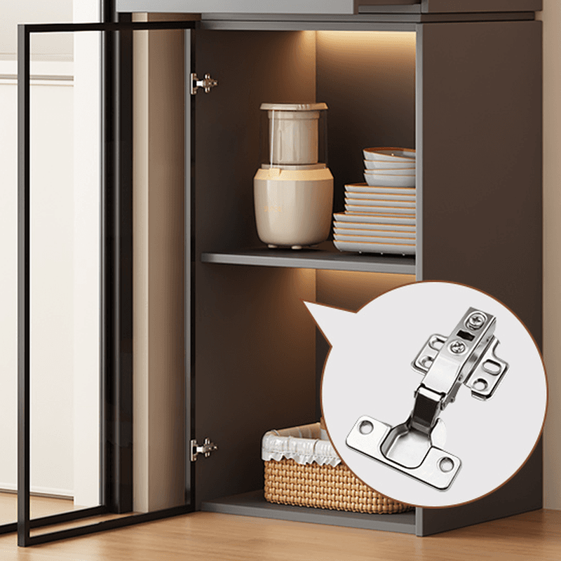 Rectangular Detached Accent Cabinet with Damp-proof, Scratch-immune Glazed Door in Chalk/Sepia and Soft Close Drawer - image 10