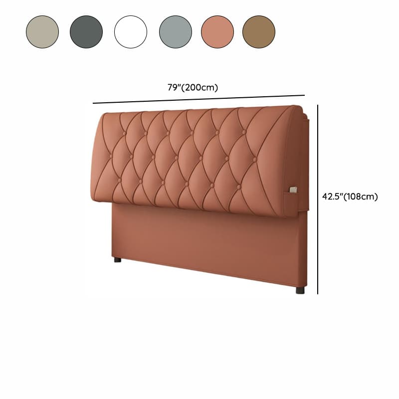 King(76"W x 80"L)/Queen(60"W x 80"L)/Full(54"W x 75"L) Piled Rectangle Panel Headboard With Legs, Sponge Filling, Standard（36-55“） Height and Lumber Frame - image 16