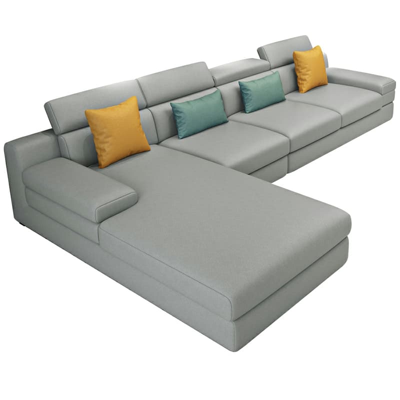 Modern L-Shaped Left Orientation Sectional Sofa in Large Size - image 8