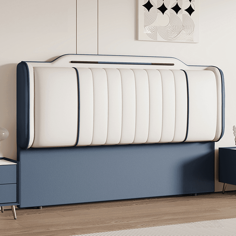 Art Deco Style Panel Headboard in Reclaimed Wood with No Distressing, Rectangle Shape for Queen/Full/Twin XL Bed, Featuring Sponge Upholstery and Standard Height - image 7
