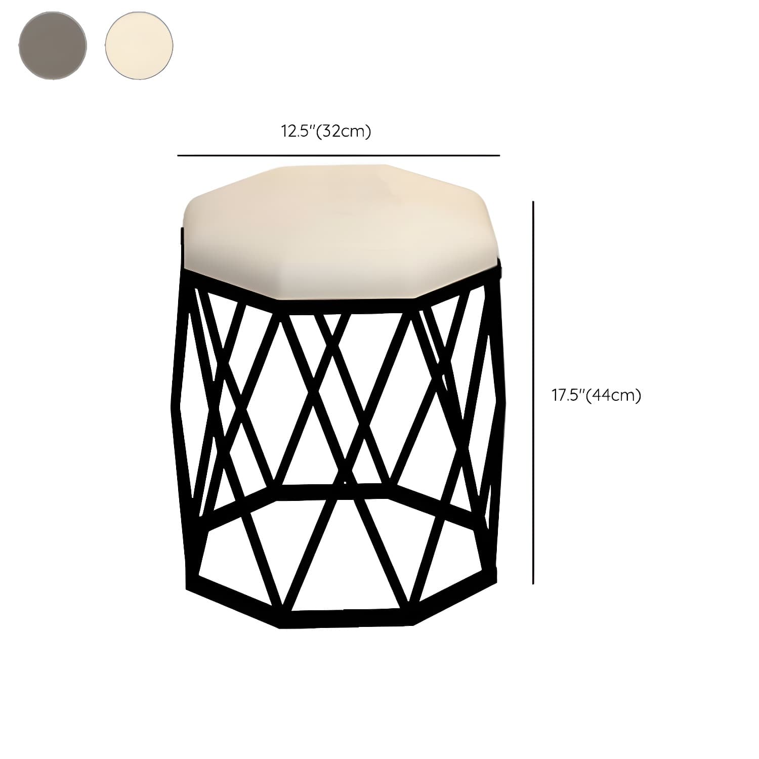Contemporary Vanity Makeup Dressing Table Stool Set with Mirror - image 17