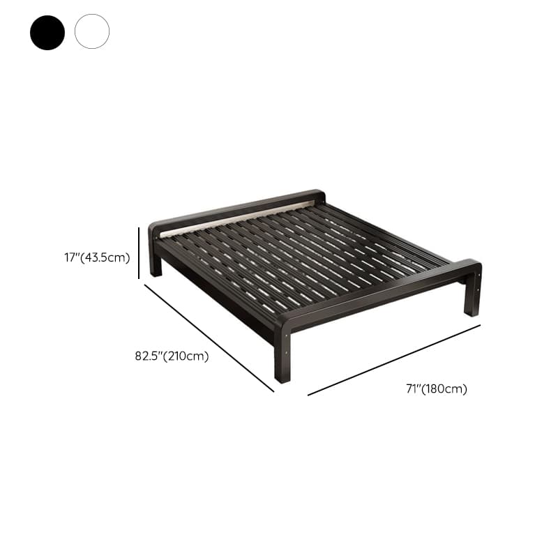 Minimalist Solid Color Tatami Bed/Platform Bed with Alloy Frame and Leg - image 28