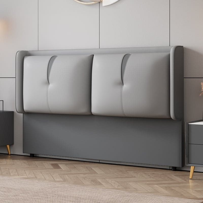 Simplistic Wingback Headboard in Pine Wood with No Distressing, Rectangular Shape for King/Queen/Full Bed, Featuring Sponge Upholstery and Standard Height - image 3