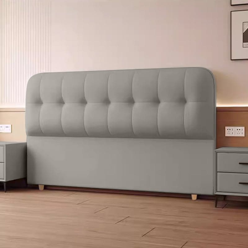 Trendy Panel Headboard with No Distressing, Piled Tufted Rectangle Design for King/Queen/Full Bed, Featuring Sponge Upholstery and Standard Height - image 4