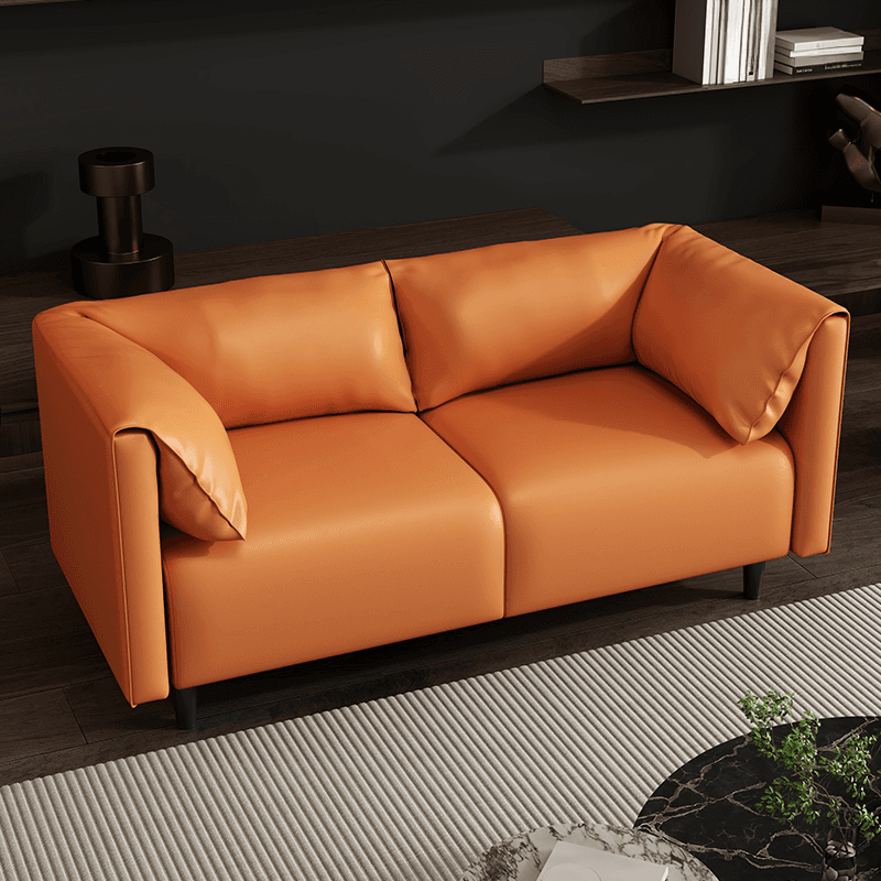 Simplistic Scratch-repellent/Water Resistant Sepia/Apricot Color/Dove Grey Loveseat/Standard Sofa with Cushion Back and Pillow Top Arm for 2-seater/for 3 for Sitting Room - image 8