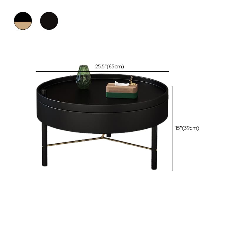 Shabby Chic Circular-shaped Lumber Pallet Table with Stockroom for Indoor Use - image 15