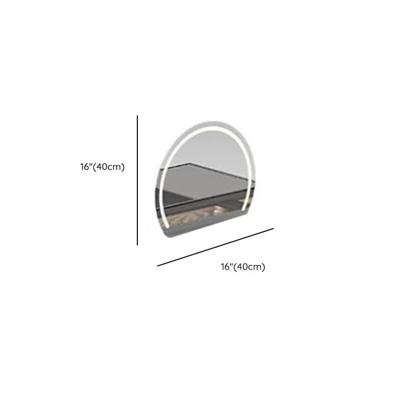 Multi-Purpose Tan Vanity Set with Lighting, Scalable 2-in-1 Adjustable Touch and Brightness - image 14