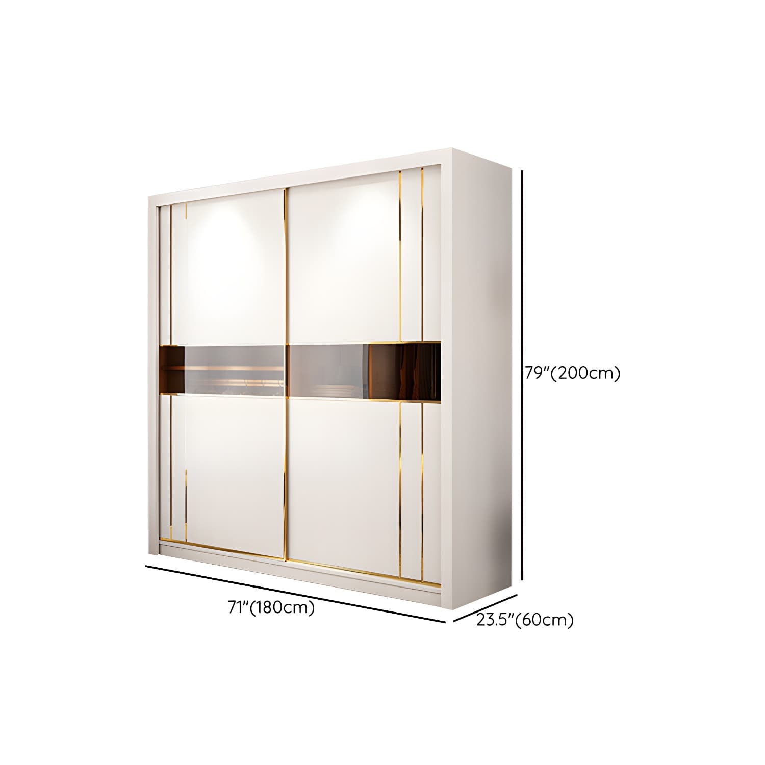 Modern Style Wardrobe Cabinet Glass Wardrobe Closet for Home - image 16