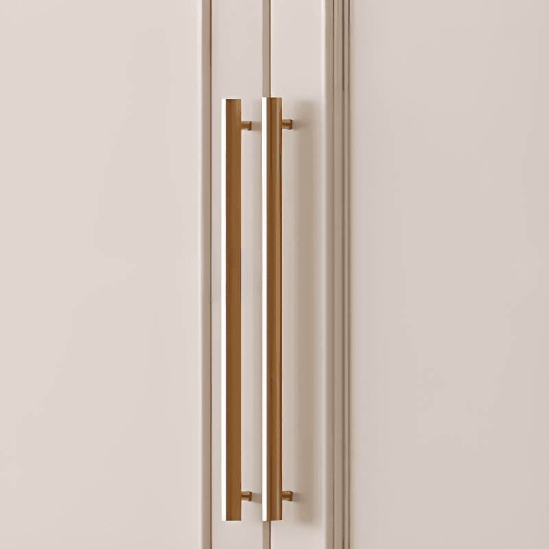 White Casual Wood Independent Armoire Cabinet with Compartments, Soft Close Door, and Interior Shelves - image 6