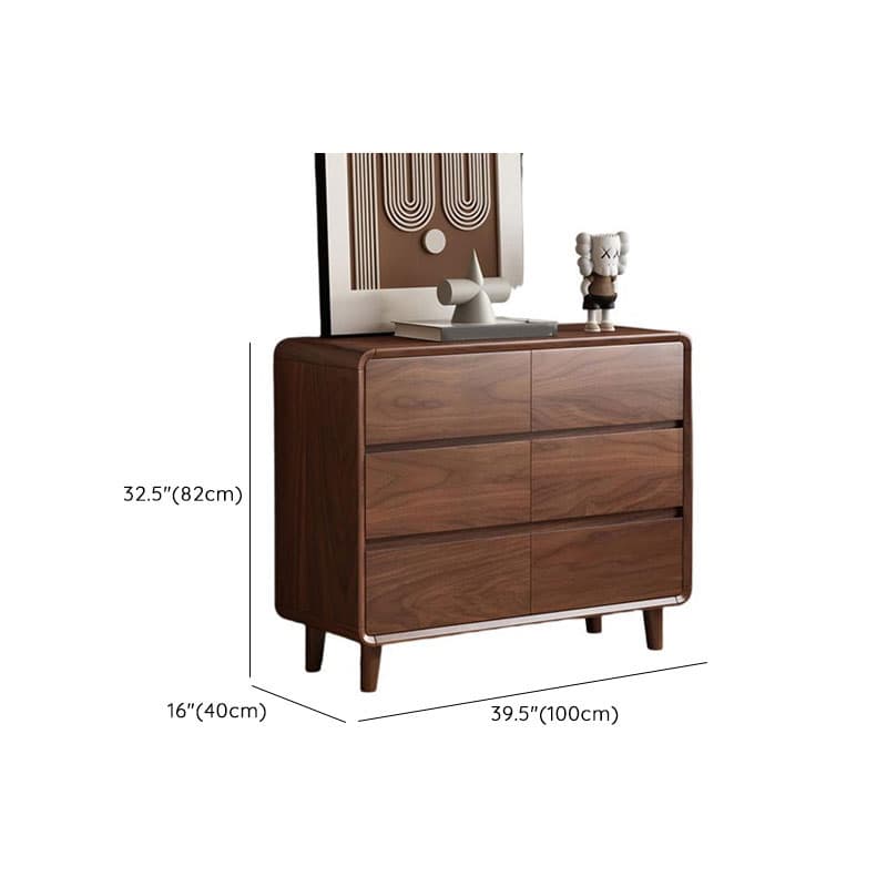 Cocoa Simplistic Natural Wood Double Dresser/Bachelor Chest/Lingerie Chest with 6/9/5 Drawers in Horizontal/Vertical Orientation - image 12