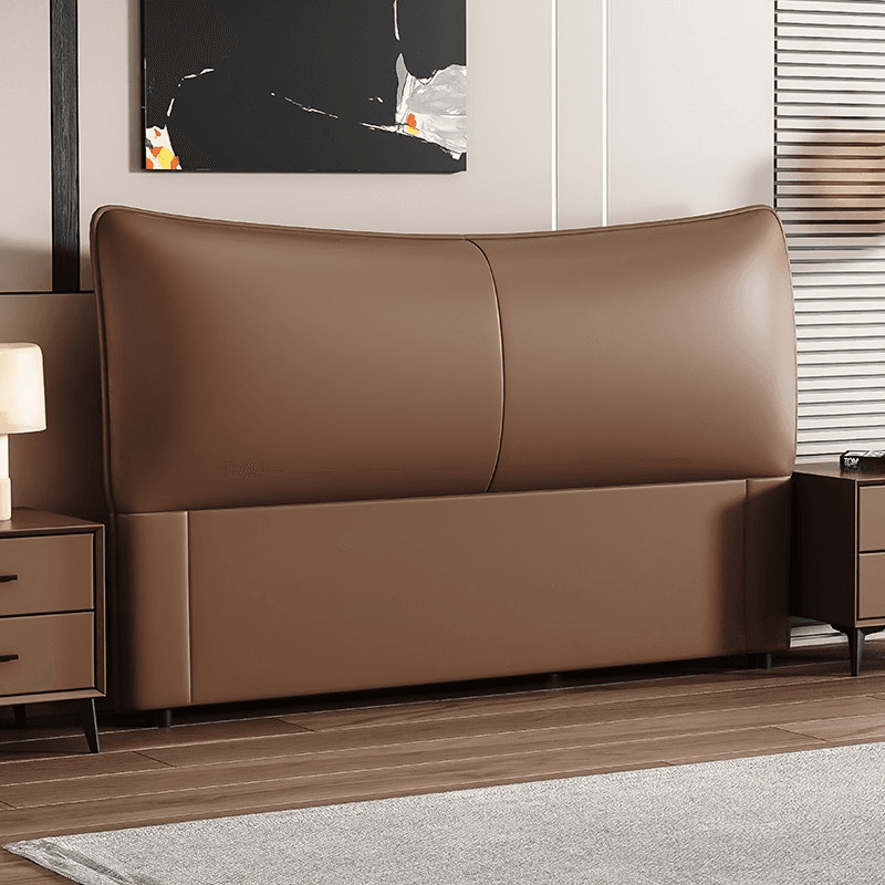 Modish Style Timber Panel Headboard with No Distressing, Rectangle Shape for King/Queen/Full Bed, Featuring Sponge Upholstery Fill and Standard Height - image 3