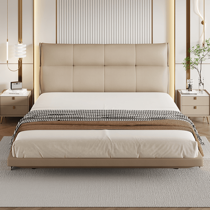Art Deco Style Panel Headboard with No Distressing, Decorative-stitched Tufting, Rectangle Shape for Queen/Full/Twin XL Bed, Sponge Upholstery Fill, Standard Height - image 8