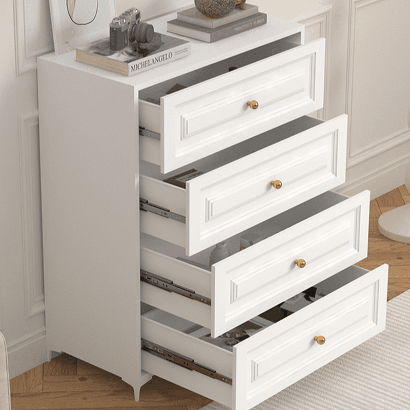 Chalk Casual Steel Bachelor Chest/Semainier with 5/4/3 Drawers in Vertical/Horizontal Orientation