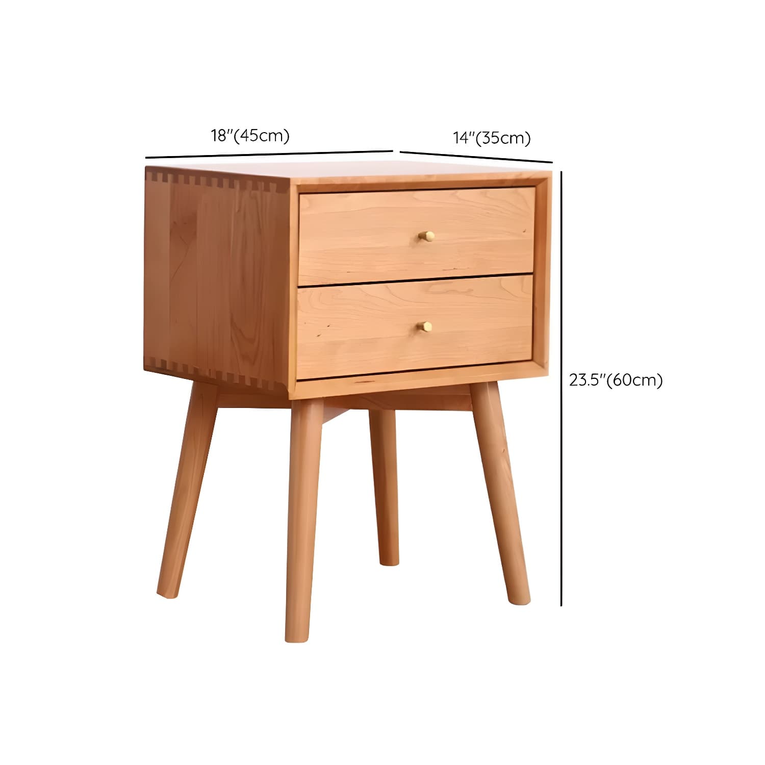 Modern Brown Wood Dresser with Drawers and Gold Metal Handles - image 15