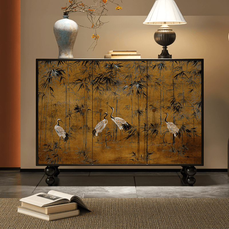 Trendy Rectangle Standalone Accent Cabinet in Ink with Manufactured Wood and Cabinet Knobs - image 11