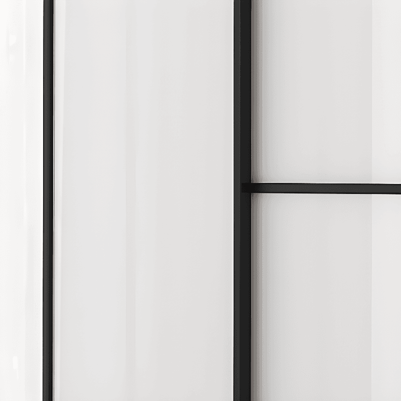 Art Deco Freestanding Chalk Manufactured Wood Cabinet Armoire with Hanging Rod, Interior Shelves & Soft Close Drawer - image 26