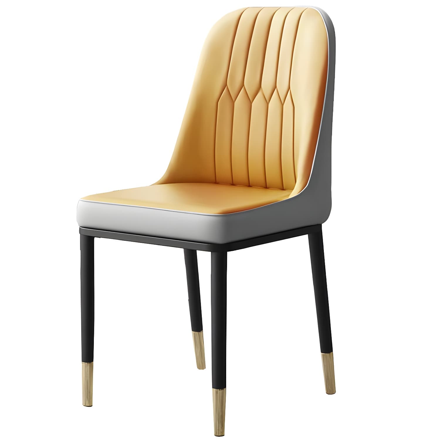 Metal Base Indoor Chair 18'' Wide Parsons Leather Chair for Restaurant - image 3
