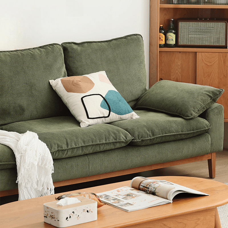 Contemporary Seats 2/1 Person Straight/L-Shaped Horizontal Left Sofa Couch /Chaise with Natural Wood Frame - image 13