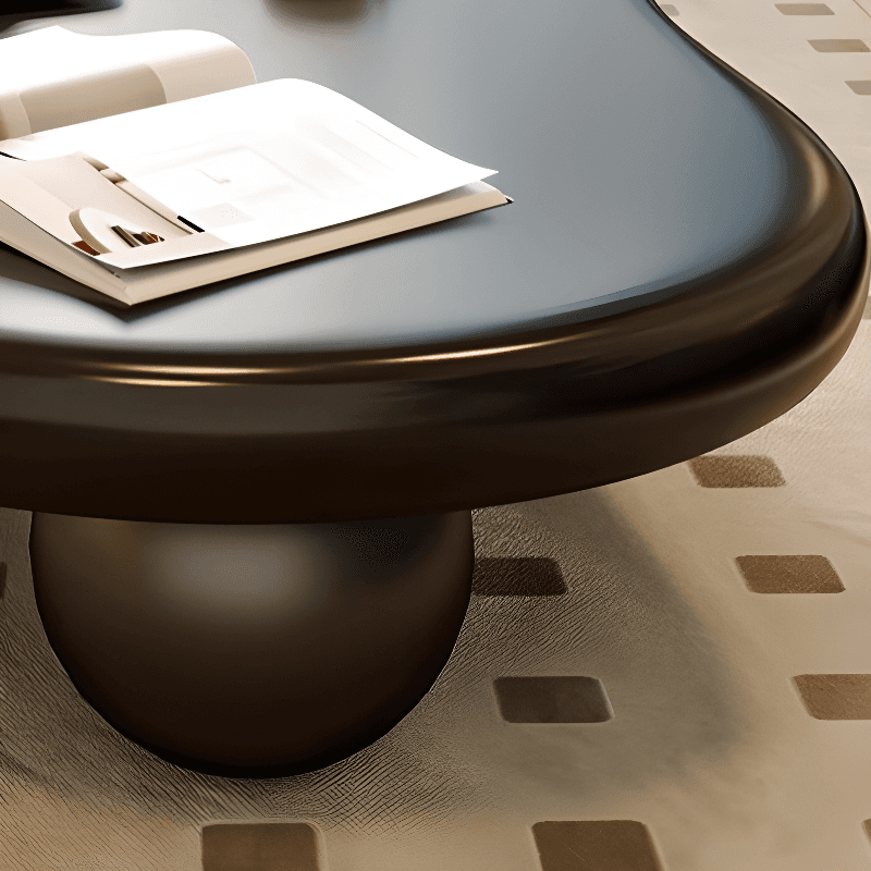 Irregular Shaped Wooden Top Coffee Table Suitable for Foyer - image 9