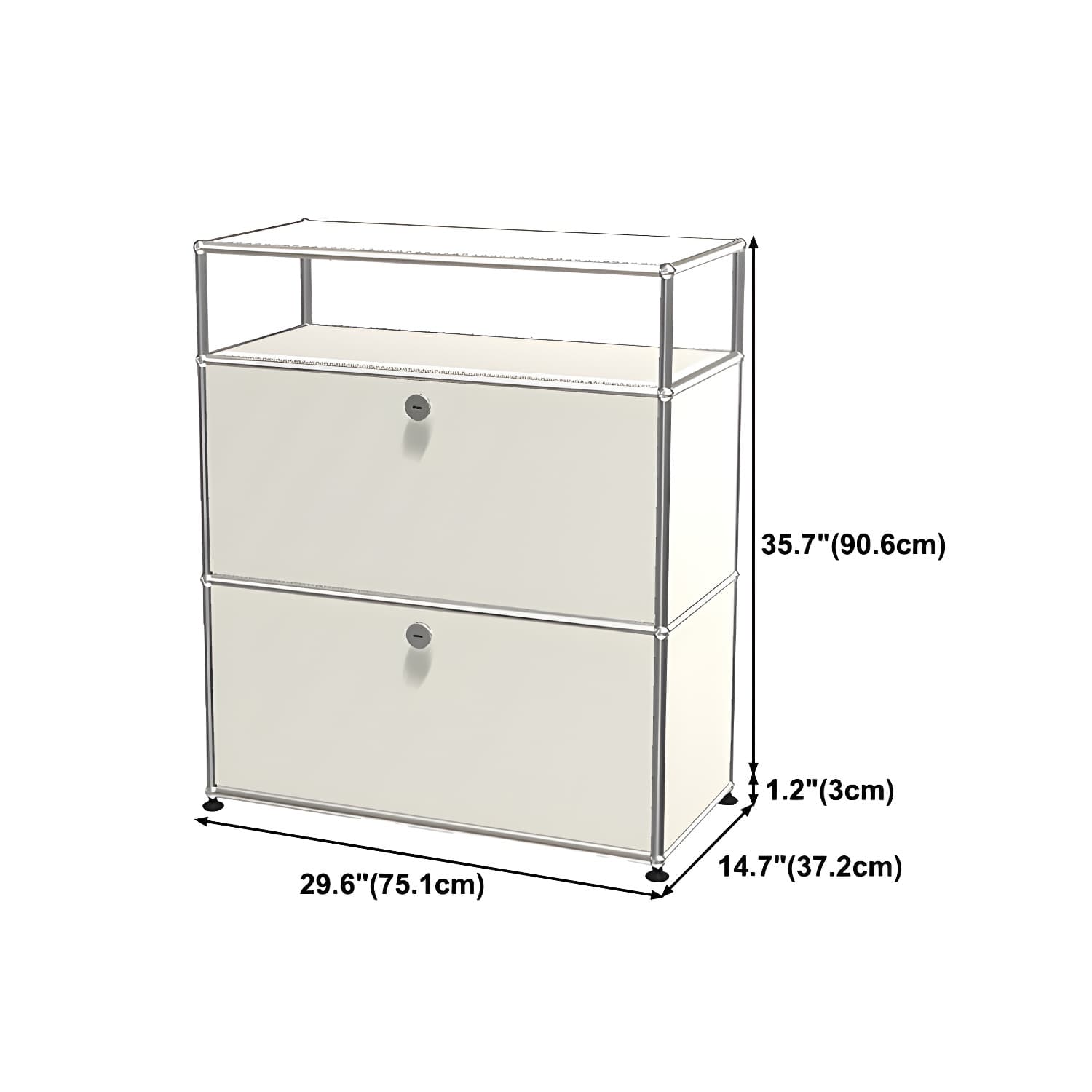 Modern Storage Sideboard Metal Sideboard with Drawer for Home - image 15