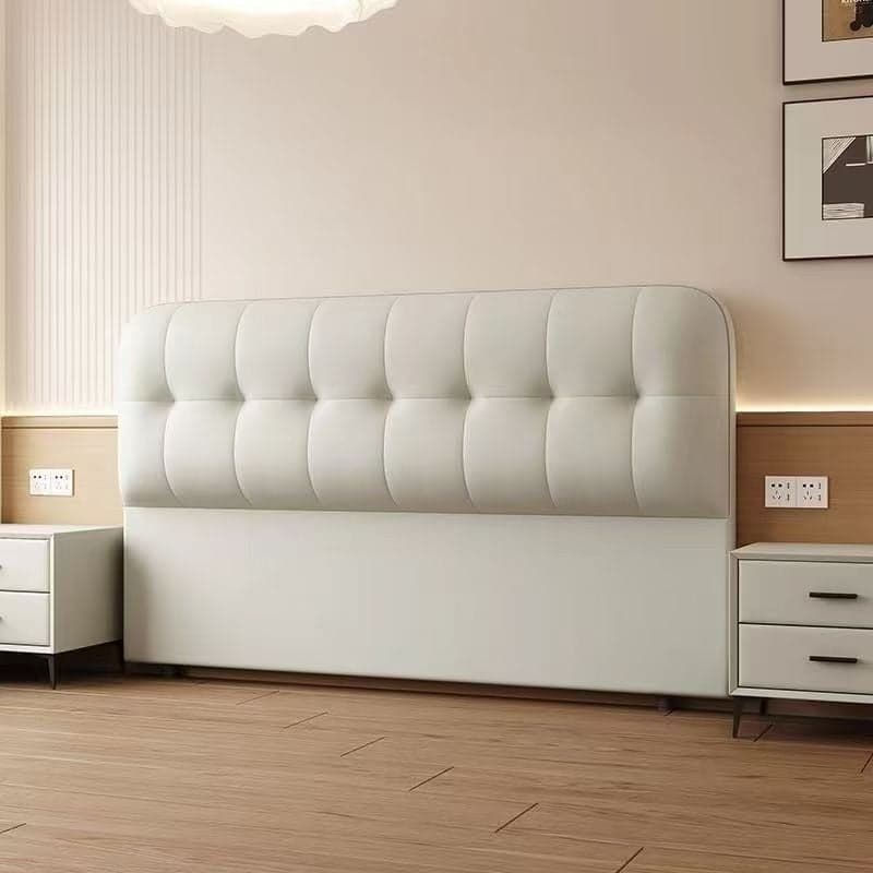 Modern Simple Style Panel Headboard with No Distressing, Piled Tufted Rectangle Design for California King/King/Queen Bed, Featuring Sponge Upholstery and Standard Height - image 4