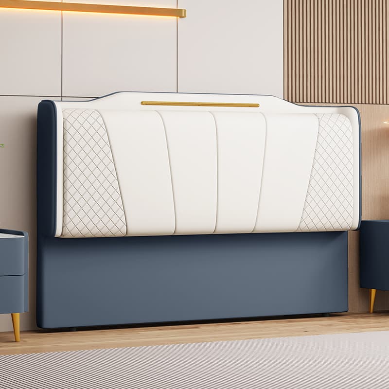 Casual Camelback Wood Panel With Legs & Sponge Cushion for Queen(60"W x 80"L)/Full(54"W x 75"L)/Twin(38"W x 75"L) Bed, Standard（36-55“） - image 6