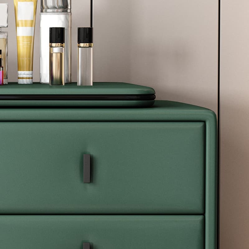 Modern Wood Makeup Vanity with 2 Soft Close Drawers, Standard Length, Natural Finish, 18.9in Width - image 12
