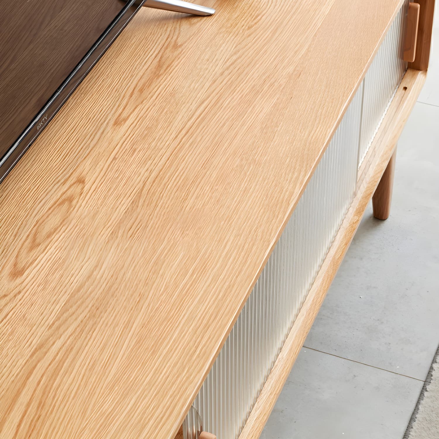 Scandinavian TV Stand with Low Height and the Cabinet Storage - image 10