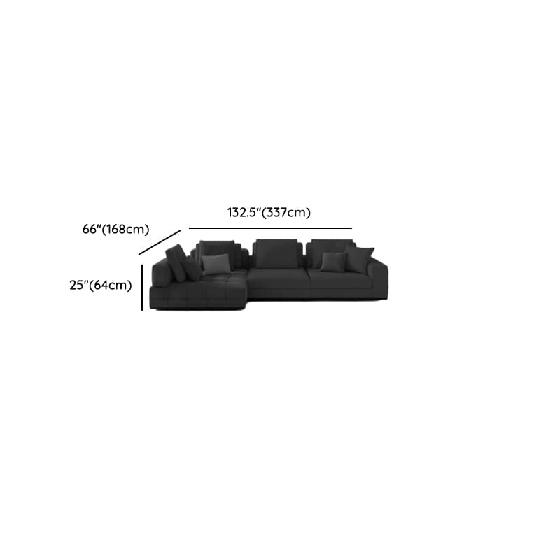 L-Shape Corner Sectional in Dark with Button-tufted Upholstery - image 13