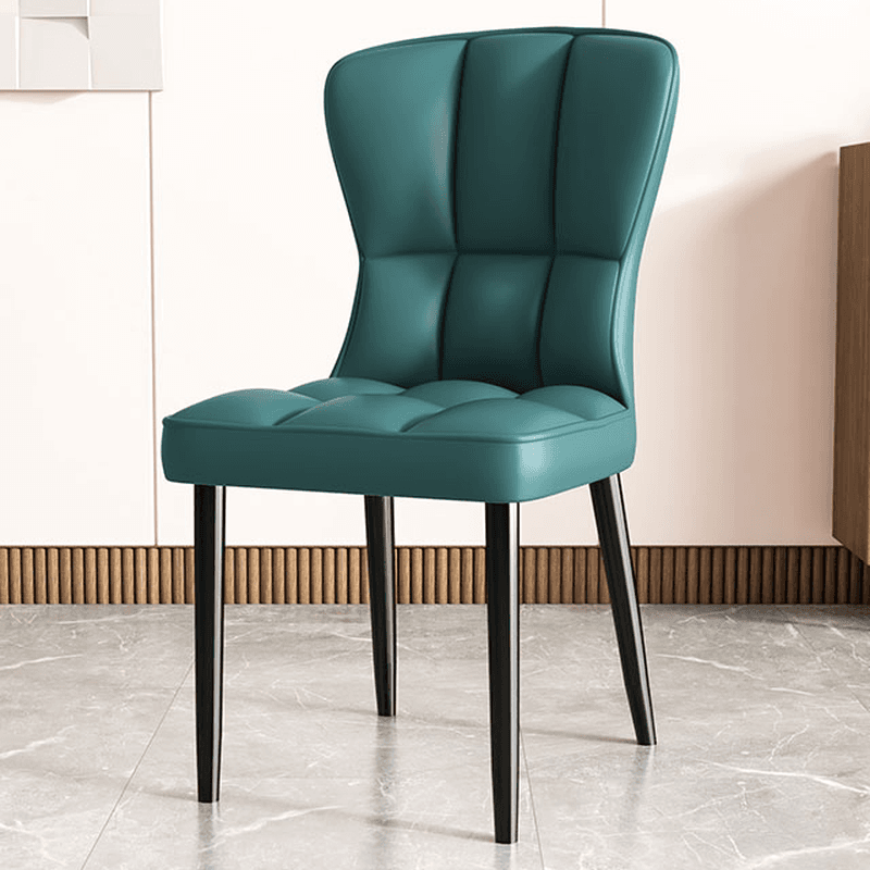 Casual/Lavish Side Chair with Wingbacked Upholstered Design and Steel Legs - image 5