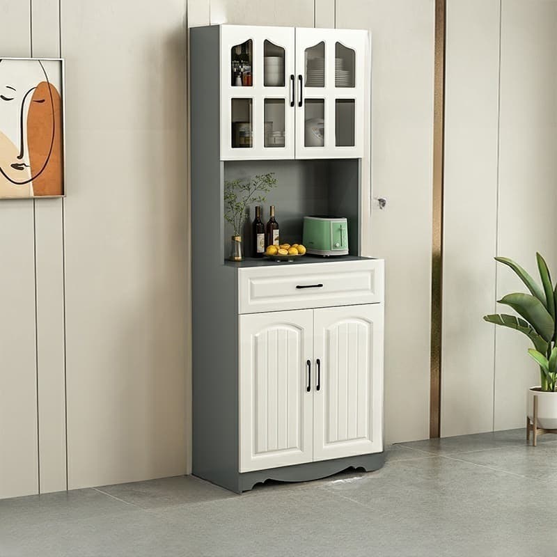 Narrow 15.7'' Wood Cabinets Open Storage with Adjustable Shelves Modern Sideboard/Credenza - image 5