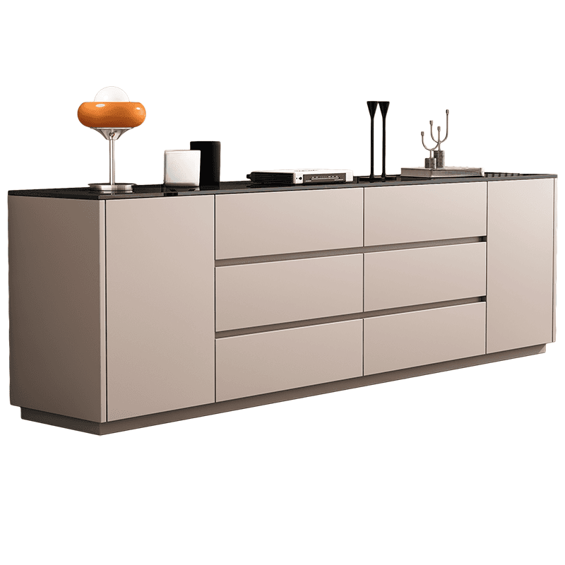 2-Door & 6 Drawers Rectangular TV Stand with Changeable Shelf for Sitting Room, 3 Tiers - image 5